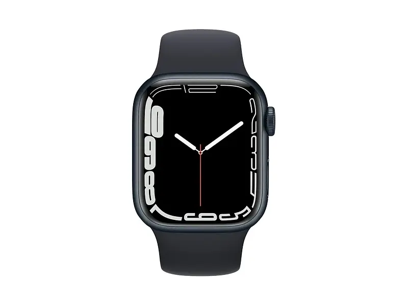 Смарт-годинник Apple Watch Series 7 GPS + Cellular 45mm Midnight Aluminum Case w. Midnight S. Band (MKJ73) - фото 2