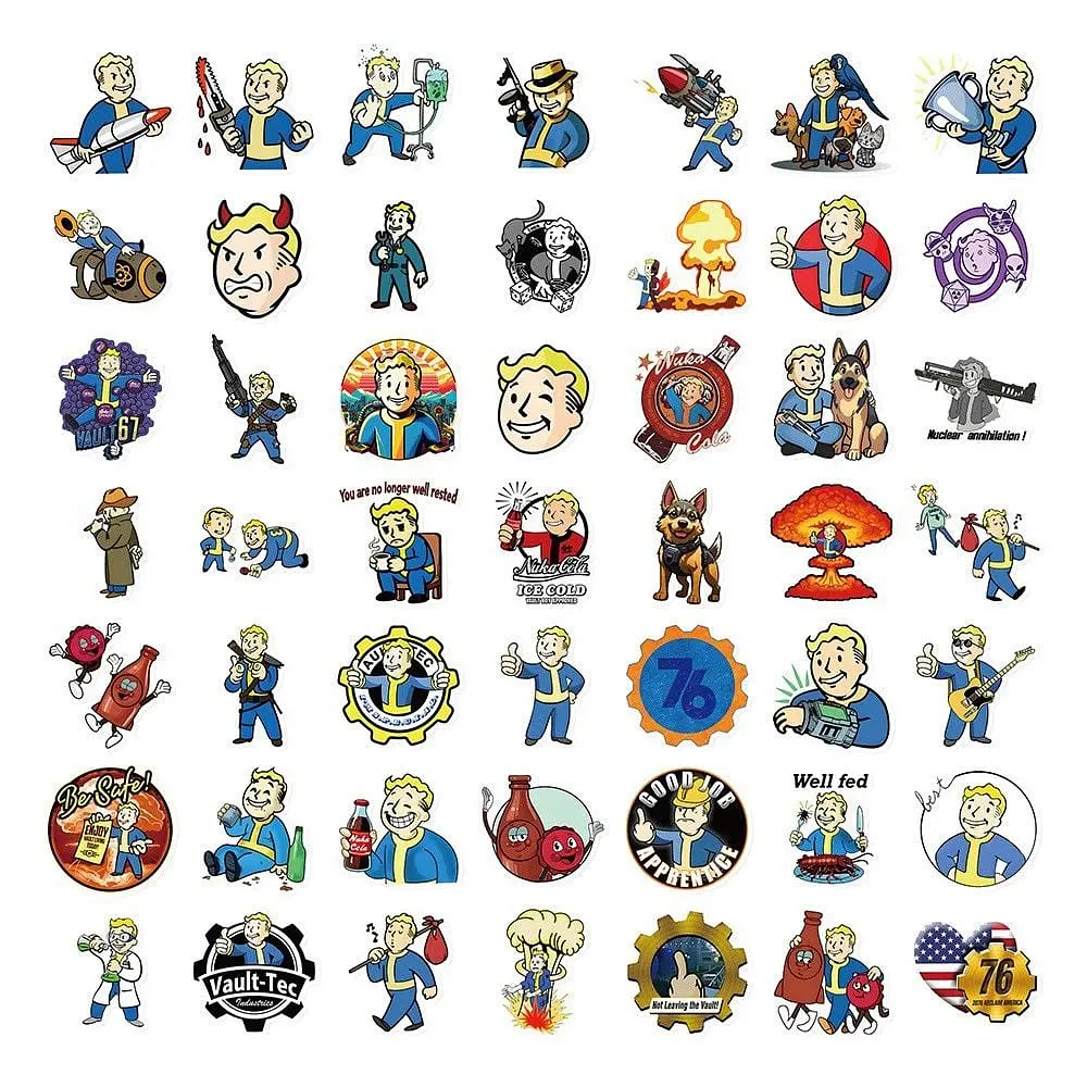 Стикерпак GeekLand Fallout 50 штук - фото 5