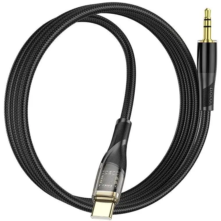 Кабель Hoco 3.5 мм to Type-C Transparent Digital audio conversion cable UPA25 1 м - фото 3