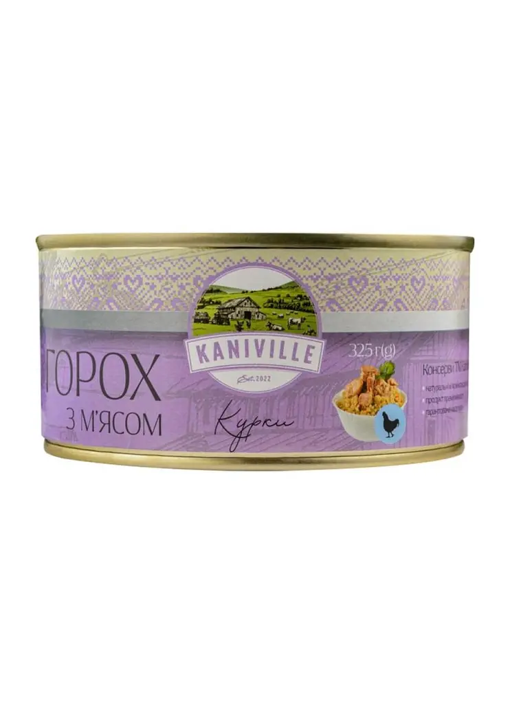 Каша горохова з м'ясом курки Kaniville 325 г