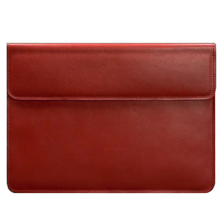 Шкіряний чохол-конверт BlankNote на магнітах для MacBook 15-16 дюйм Червоний - фото 5