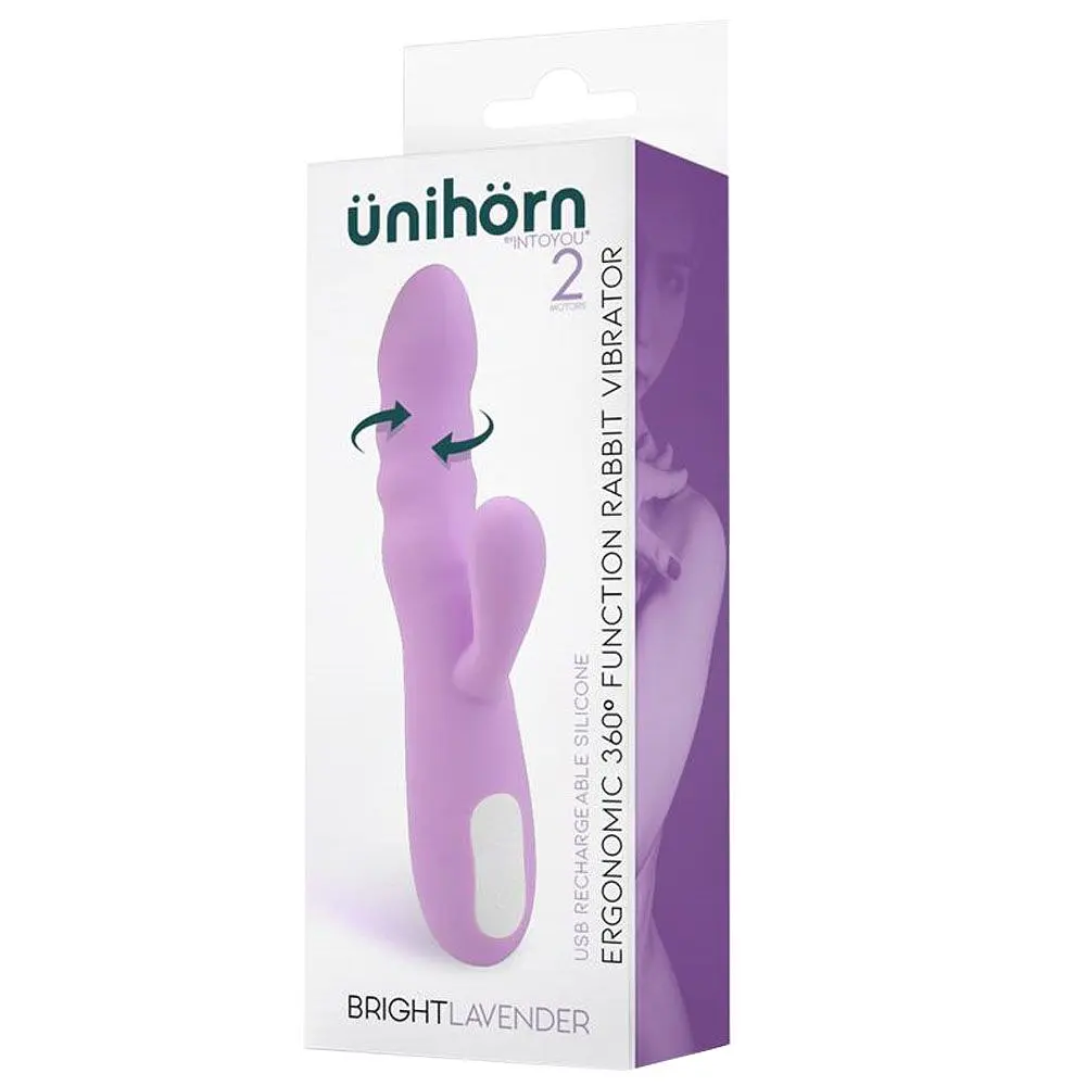 Вібратор-кролик Unihorn Bright Lavender, 20 см (фіолетовий) - фото 2