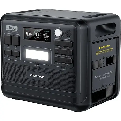 Портативна зарядна станція Choetech BS008 2400W - фото 4
