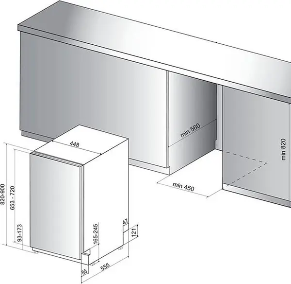 Посудомоечная машина Hotpoint Ariston HSIC3T127C - фото 7