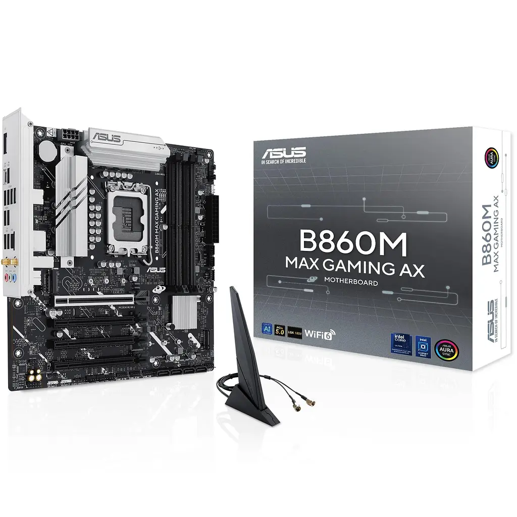 Материнська плата ASUS B860M MAX GAMING AX (B860M MAX GAMING AX) (Socket 1851, Intel B860, Micro-ATX) - фото 7