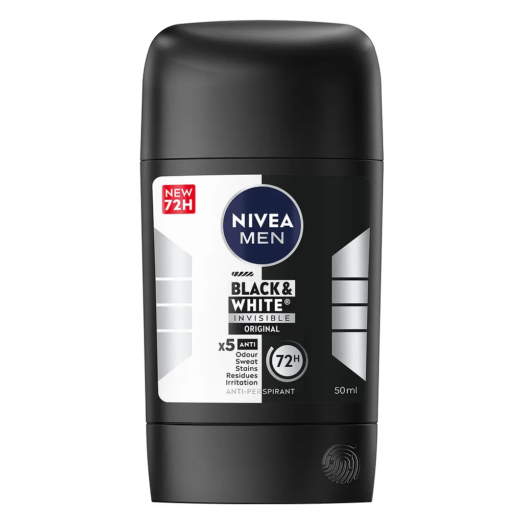 Уцінка. Антиперспірант NIVEA MEN Чорне та Біле невидимий: класичний стік 50 мл (83134)
