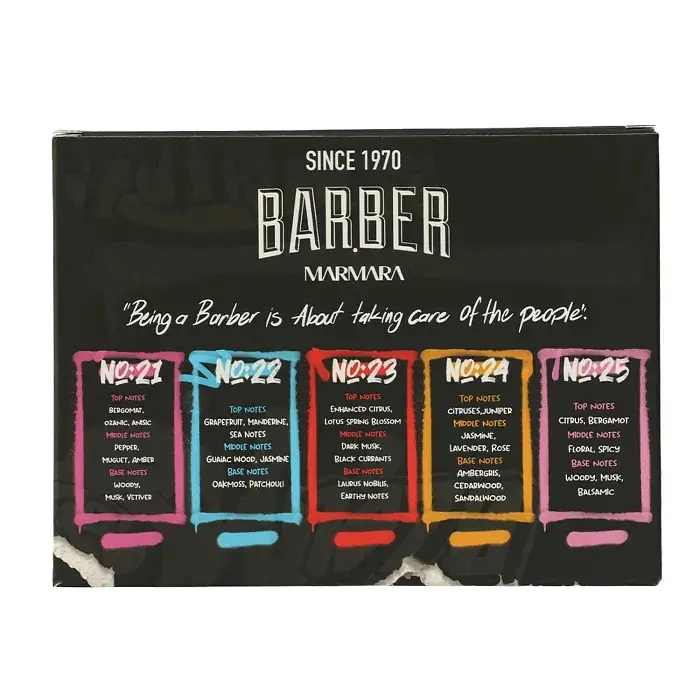 Набір одеколонів Marmara Barber Graffiti Cologne Spray Set 5x50 мл - фото 3