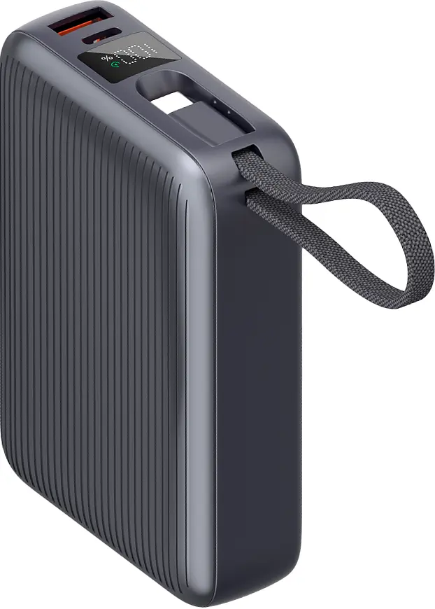 Power Bank Sigma X-power SI20A5QLX 20000mAh 45W Built-In USB-C Cable gray UA - фото 3