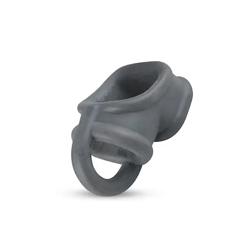Ерекційне кільце Boners Silicone Ball Splitter, 3.5 см (сірий) - фото 3