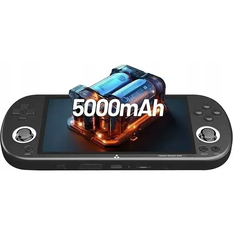 Игровая приставка Trimui Smart Pro TG5040 портативная 4.96" 12 эмуляторов от NES до PS1 microSD 64Gb карта в комплекте 5000 mAh black - фото 2