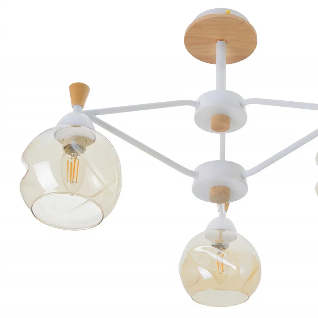 Люстра потолочная Brille E27 60W WH (BL-586S/3) - фото 3