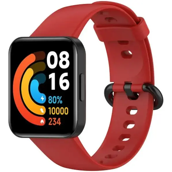 Ремінець DK для Xiaomi Redmi Watch 2 Lite Silicone Sport Band Classic (013576) (red) - фото 2