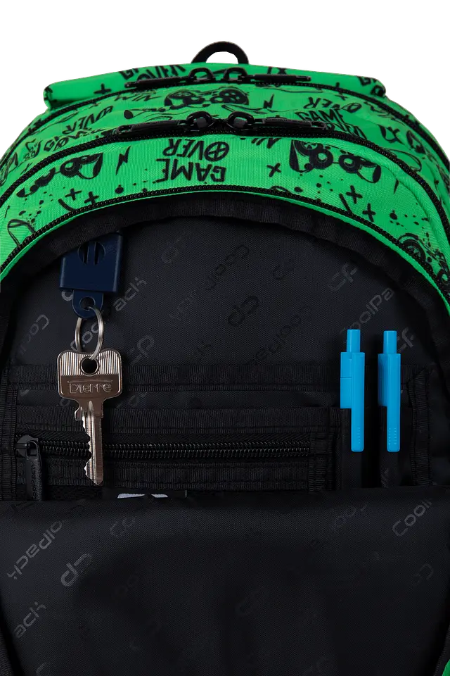 Рюкзак CoolPack Jerry Game Over 19 л 39х28х19 см зелений (F029969) - фото 6