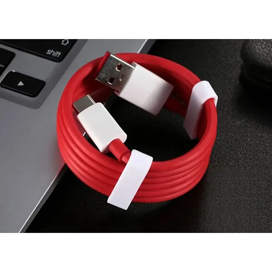 Кабель Dash / Warp Fast Charge 80W / 10A 1m USB на Type-C для OnePLus red - фото 10