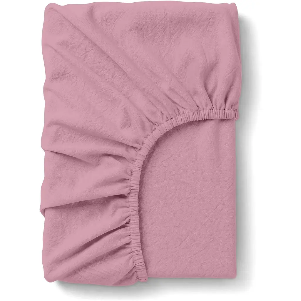 Простынь Cosas на резинке в кроватку из вареного хлопка 60х120 lilac, лиловый (41WashedCottonLilac_120) - фото 1