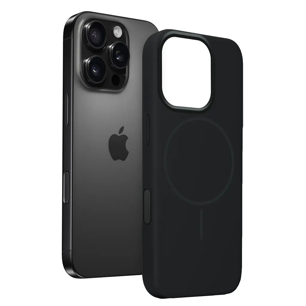 Чохол MAKE Apple iPhone 16 Pro Silicone Solo Black - фото 4