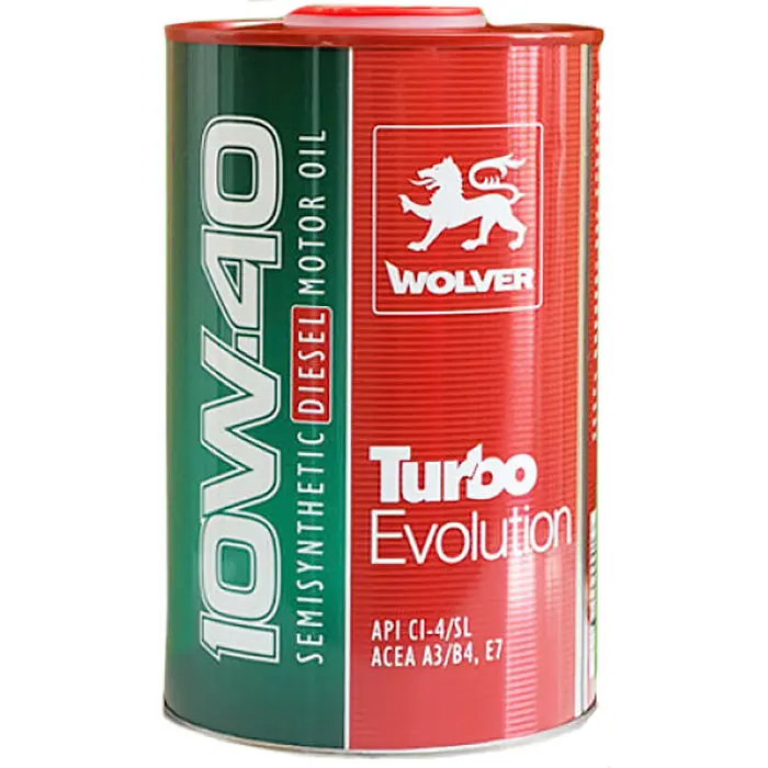 Автомобільна моторна олива WOLVER Turbo Evolution 10W-40 1л
