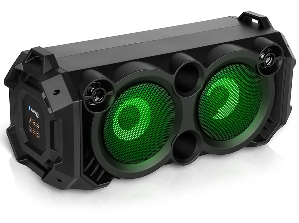 Портативная колонка бумбокс REAL-EL RX751 Boombox 36W Bluetooth TWS, Karaoke, RGB, Black - фото 2
