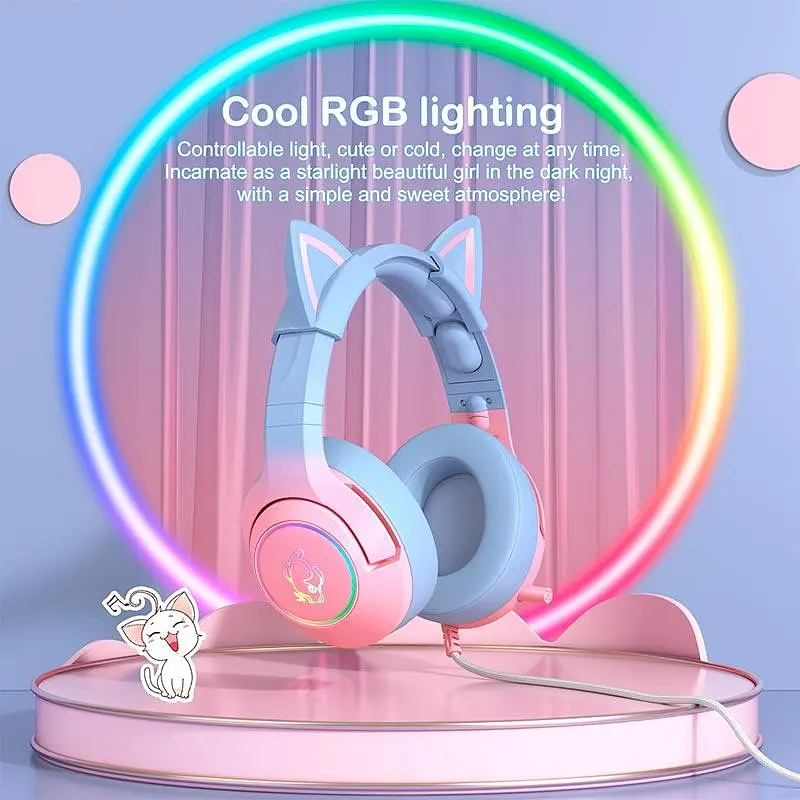 Навушники Onikuma Gaming CAT Gradient with RGB K9 3.5mm - фото 5
