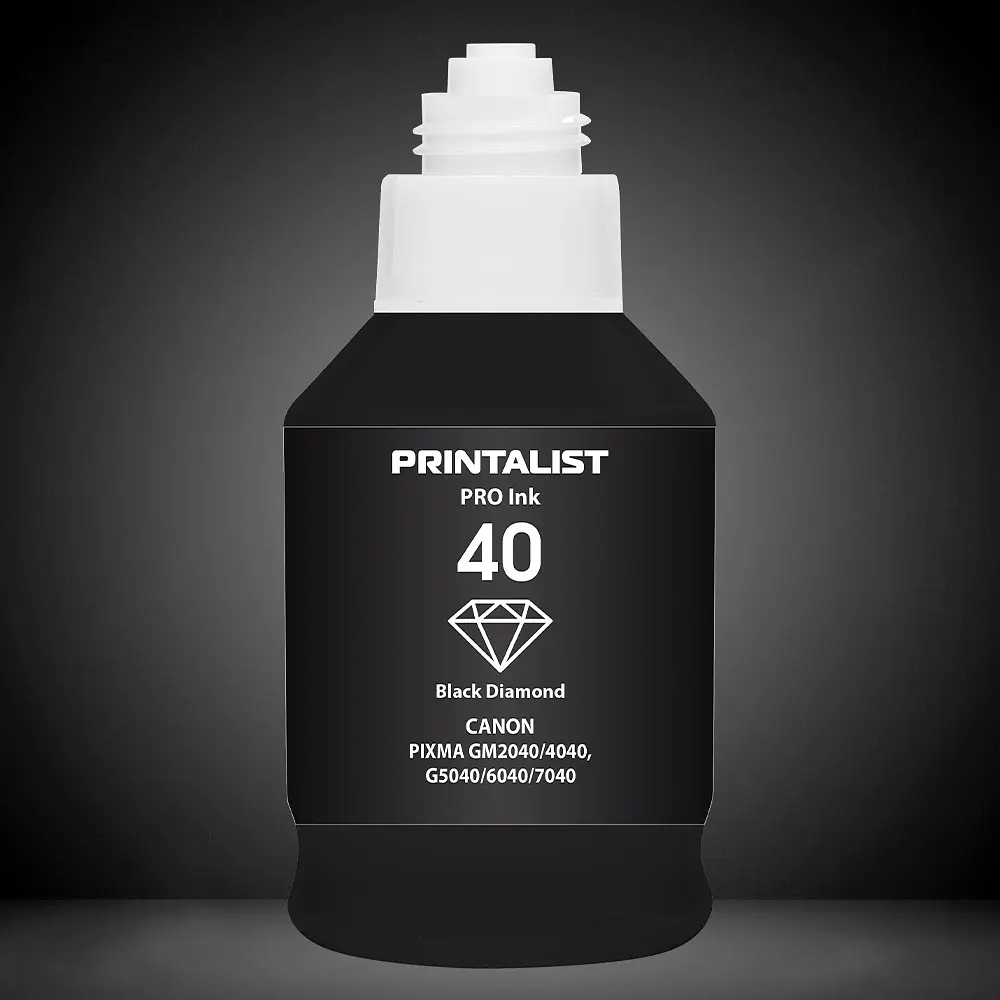 Чорнило PRINTALIST GI-40 для Canon G5040/G6040 190г Black пігментне (PL40BP) - фото 5