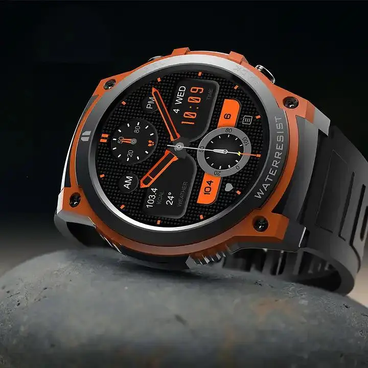 Розумний смарт-годинник Smart Watch DM55 AMOLED Full HD з Bluetooth-дзвінками та 20+ спортивними режимами Помаранчевий - фото 10
