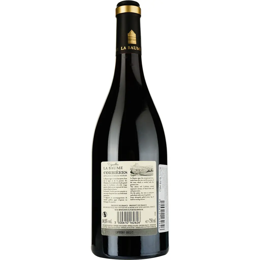 Вино Domaine De La Baume Vignobles La Baume Corbieres AOP червоне сухе 0.75 л - фото 2