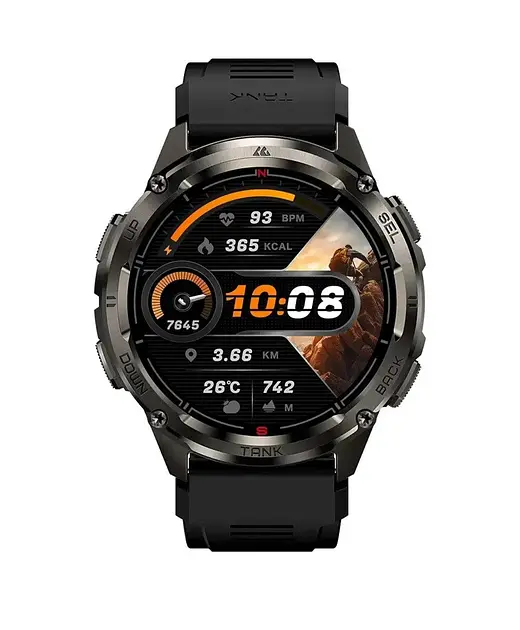 Розумні тактичні смарт-годинник Kospet Tank T3 Ultra 2 модуль GPS Black (18653) - фото 3