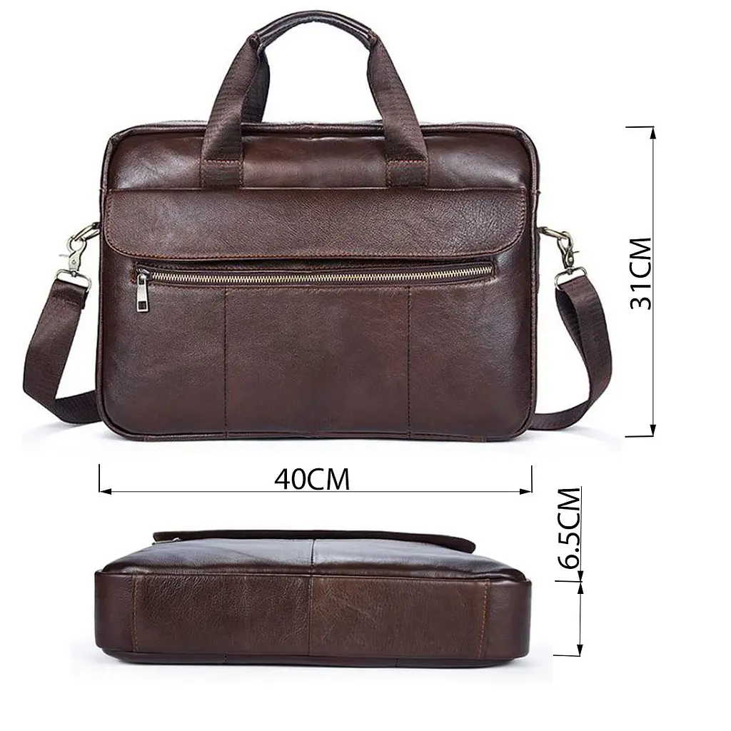 Сумка чоловіча під ноутбук Vintage 14751 коричнева - фото 3
