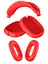 Чохол-накладка DK для Apple AirPods Max 1/2 | Silicone Candy Friendly 3в1 (red) - мініатюра 2