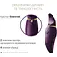 Вібратор 2в1 з язичком Zalo - Hero Twilight Purple, кристал Swarovski - мініатюра 3
