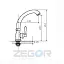 Змішувач для кухні Zegor DML14-A119 монокран одновентельний 30412 - мініатюра 2