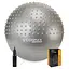 Мяч для фитнеса (фитбол) Cornix 55 см полумассажный Anti-Burst Silver XR-0463 - миниатюра 1