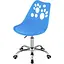 Офісне крісло Leobert Print синій - мініатюра 1