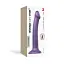 Насадка для страпону Strap-On-Me Mono Density Dildo Violet M одношаровий силікон гнучкий діаметр 3.3 см - мініатюра 4