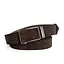 Ремінь замшевий чоловічий на автоматі JK-3430 (125 см) коричневий - мініатюра 1