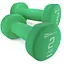 Гантелі для фітнесу Hop-Sport неопренові круглі HS-V020DR 2x2кг зелений - мініатюра 2
