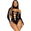 Боді Leg Avenue Seamless Thong back Bodysuit Black One Size - мініатюра 4