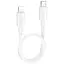 Дата кабель Hoco X96 Hyper Type-C to Lightning 20W (0.25m) White - мініатюра 1