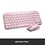 Клавіатура Logitech MX Keys Mini Wireless Illuminated Rose (920-010500) - мініатюра 10