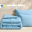 Набор Ideia NordicBlue одеяло и 2 подушки, евро, искусственный пух, 200х220 см голубой (8-36202) - миниатюра 3