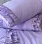 Комплект постільної білизни полуторний з рюшами 155х215 см варена бавовна White Dream Ліловий (2003/2R) - мініатюра 5