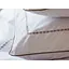 Комплект постільної білизни Ecotton Premium євро перкаль вишивка з кантом кольору капучино (25138) - мініатюра 9