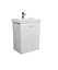 Тумба Мойдодир Simple White 55-U з умивальником River 55 Білий універсальна Білий - мініатюра 3