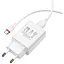 Зарядное устройство для Borofone BA21A Long jorney QC3.0 single USB 3 A with Type-C cable белое - миниатюра 2