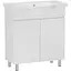 Тумба для підлоги RJ Lotus-XO з умивальником Lotus RZJ200 55 см Білий RJFU048-0155WHSET(RJFU048-0155WH+RZJ200) Білий - мініатюра 1