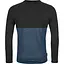 Кофта Ortovox 150 Cool Logo LS M XL Чорна/Синя (1054-025.001.1211) - мініатюра 2