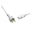 Кабель питания OEHLBACH Powercord C13 CEE7/7 White 1.5m - миниатюра 2
