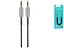 Кабель аудіо AUX адаптер Hoco UPA31 3.5 мм to 3.5 мм 3 м тато тато пружина - мініатюра 3