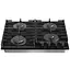 Варильна поверхня Gorenje газова на склі, 60см, чавун, чорний - мініатюра 2