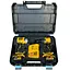 Набір інструментів DeWalt 2 в 1 шуруповерт ударний гайковерт із кейсом та акумуляторами 48 Вт Жовто чорний - мініатюра 8